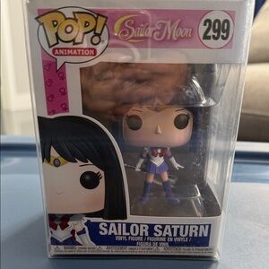 Funko Pop Sailor Saturn Figure with Purple and Black